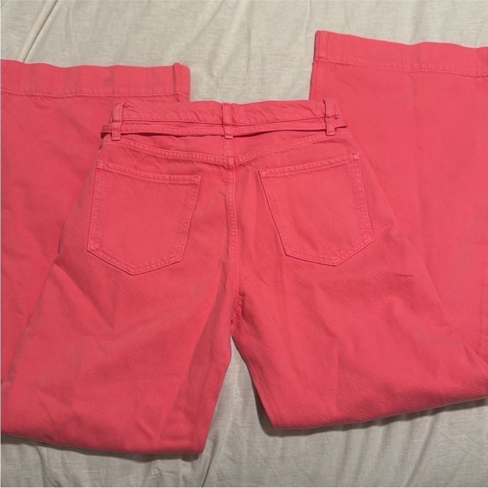Frame Denim Pink Wide-Leg Pants - Picture 8 of 8